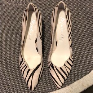 Matisse Zebra/Cow Hair Heels